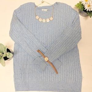 Light Blue Croft & Barrow sweater - Size M